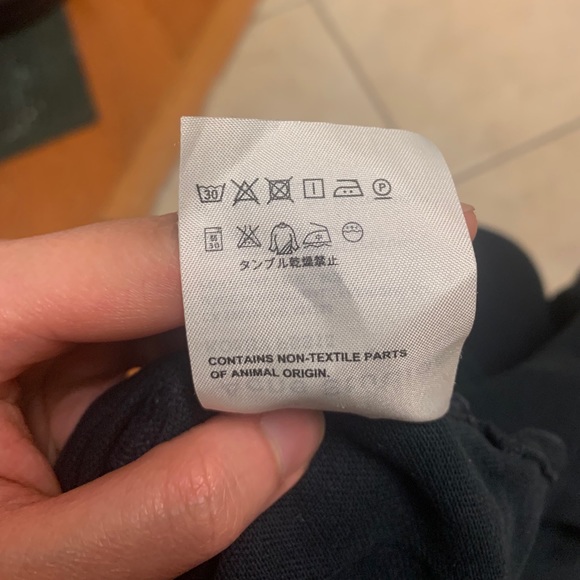 SOLD ACNE Studios Kolby dark navy/black polo shirt - Picture 5 of 6